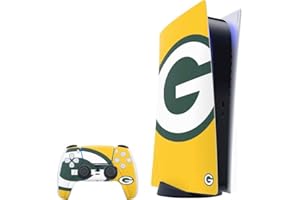 Skinit Decal Gaming Skin Compatible with PS5 Bundle - Officially Licensed NFL Green Bay Packers Large Logo Design