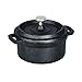 Casamoda Pre-Seasoned Cast Iron Mini Pot with Lid, 5-Inch