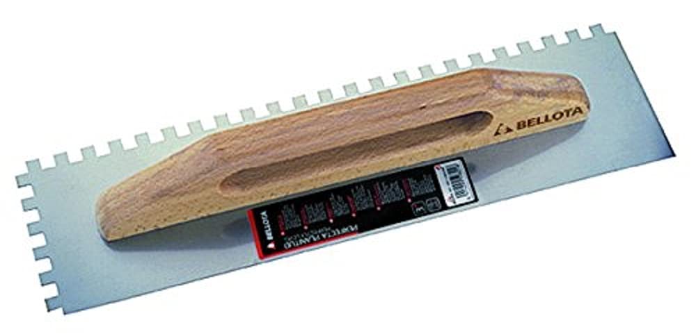 Bellota 5875-10 Castle Trowel or Comb, Wood Handle