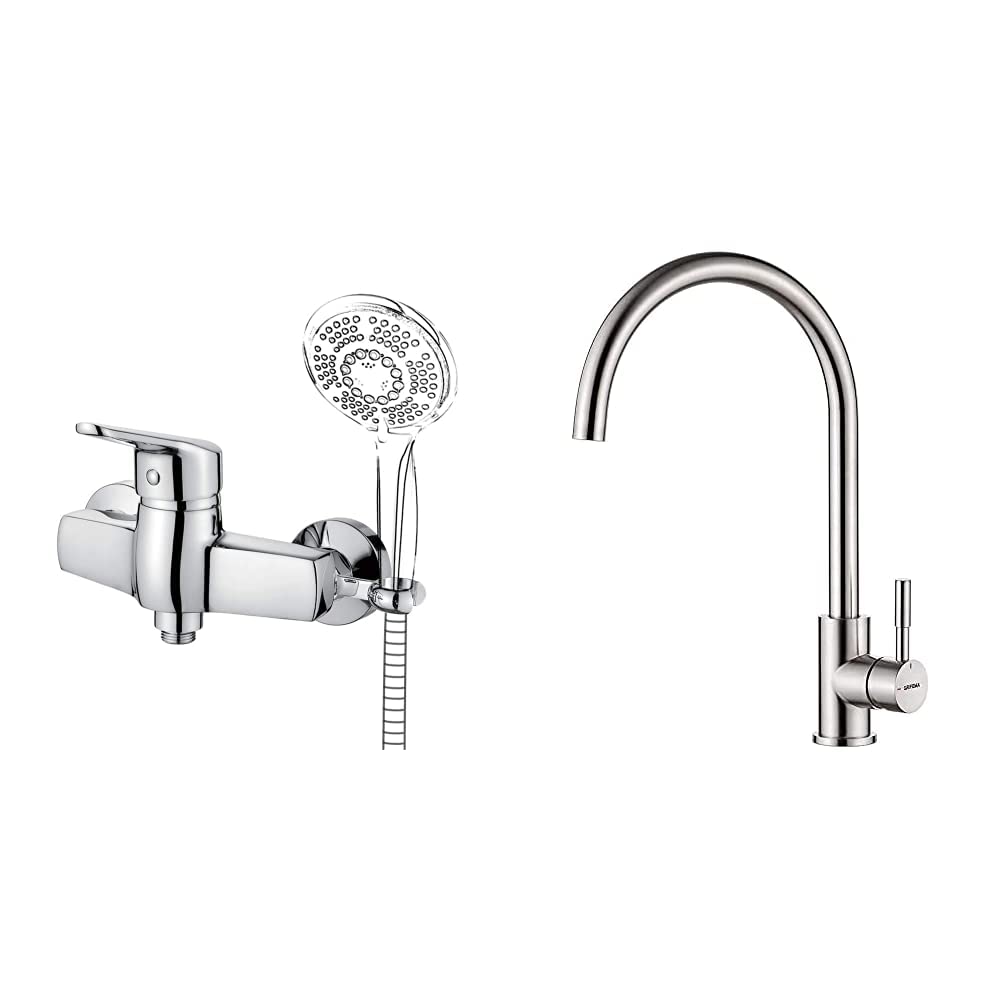 Ibergrif-Roma-Grifo-de-Ducha-con-Soporte-de-Ducha-Mezclador-Monomando-de-Ducha-sin-Alcachofa-y-Manguera-Irismart