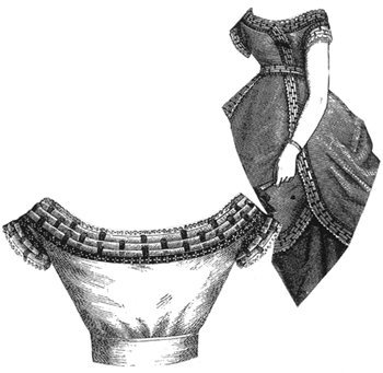 1869 Tarlatan Low-Necked Waist Pattern