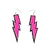 ZeroShop Women Fashion Retro Neon Lightning Earrings