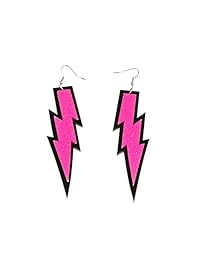 ZeroShop - Moda retro para mujeres, arete de neón