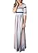Bdcoco Womens V Neck Floral Lace Wedding Dress Long Sleeve Bridesmaid Evening Party Maxi Dress
