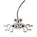 Flying Spaghetti Monster Metallic Hanging Ornament - Silver