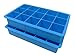 2-Pack Silicone Ice Cube Trays Make 15 Perfect-Sized Cubes - Great Molds for Ice, Candy, Cake, Chocolate - Make 30 Cubes - Beautiful Ice Blue by Skystone Direct!