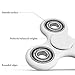 Gorilla Spinners - White Premium High Speed Fidget Spinner Toy - Best Stress Reducer, Helps Focusing and Relieves ADHD, Anxiety and Boredom, up to 4 min of Spin Time