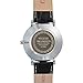 Kezzi Men's Minimalist Quartz Watch with Ultra-thin Black Dial and Calf Black Leather Strap k738