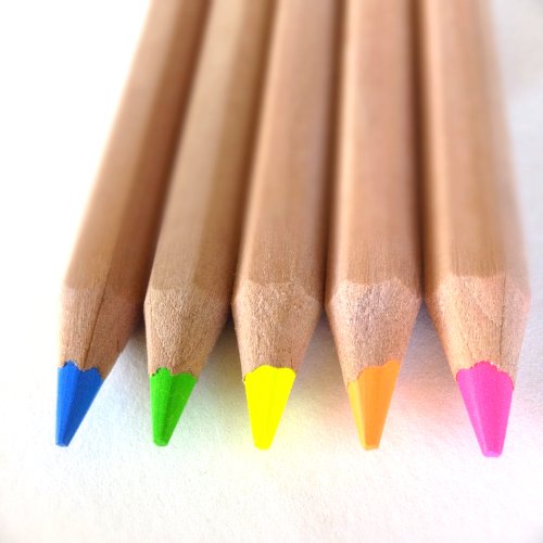 Eco Highlighter Pencils - Set of 5 Colors - Will Not Bleed or Dry Out - Thumbnail 3