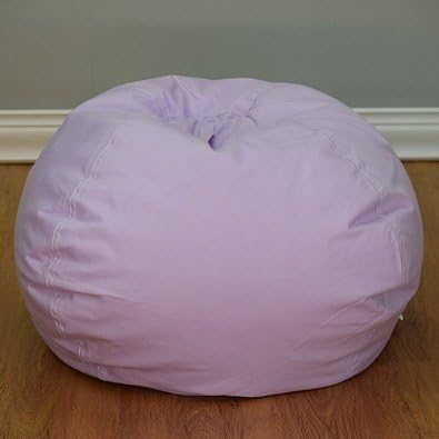 Medium Stitched Bean Bag Chair in Violet