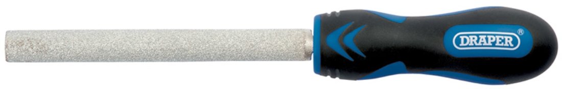 Draper 49421 Soft Grip Half Round Tiling File, 140mm , Blue