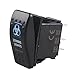 ESUPPORT Car Blue LED Zombie Light Rocker Toggle Switch ON OFF 12V 20A, 24V 10A