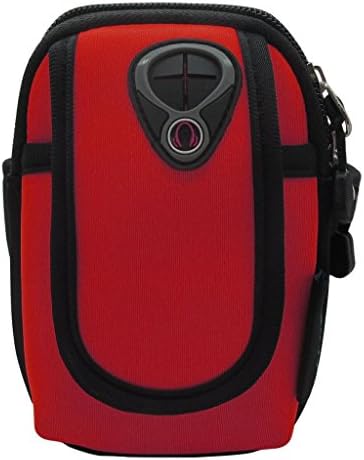 co2UK Water Resistant Neoprene Sports Gym Jogging Bike Bicycle Running Case Armband For Apple iphone SE 5 5S 5C 4 4S iPod touch ,iPod Nano, iPod Classic 80gb, 120gb & 160gb + iPod Video 30gb & 60gb with small Accessores, Card, Key Holder.