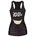 JETTINGBUY Women T-shirt Gothic Punk Tank top Vest 3D Print Camisole (Gothic)