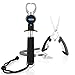 Fishing Pliers Fish Grip Tools Set, Fish Lip Gripper Grabber Grip Holder with Scale Ruler/Measuring Tape Stainless Steel Hook/Two-Sided Trigger, Weigh 40lb, Lanyard Pliers Portable Tackle Combo