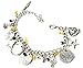 Blingsoul Charm Bracelets for Women - Broadway Hamiltn Musical Merchandise Silver Charm Bracelet Rise Up Jewelry Gift