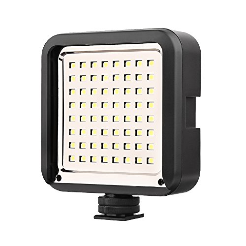 LED Camera Video Light, 64pcs Bulbs 6000-6500K Dimmable On Camera Video light for DSLR Camera Canon,Nikon,Sony,Panasonic,Olympus,Fuji etc. and other Camera Camcorders - Thumbnail 7