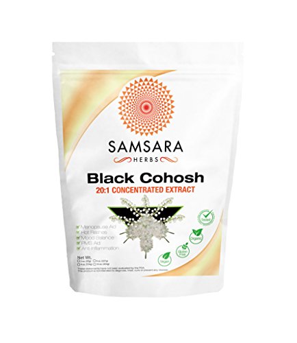 Black Cohosh Extract Powder (2oz/57g) - 20:1 Concentrated Extract - HIGH POTENCY & VALUE | Menopause | Female Health | Mood Balance Black Cohosh Extract Powder (2oz/57g) - 20:1 Concentrated Extract - HIGH POTENCY & VALUE | Menopause | Female Health | Mood Balance
