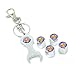 iDoood Wrench Keychain Chrome Car Tire Valve Stem Caps (Logo:Superman)