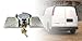 Hidden Shackle Padlock and Hasp Includes Bolts - Heavy Duty Cargo Trailer, RV or Van Lock - Vending Machines and Storage Buildings
