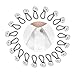 Collar Extender, ABUFF 20Pcs Button Collar Extender Pant Extender for Pregnancy Extenders for Shirt Dress Trouser Coat Collars Pants, Silver