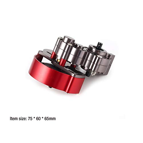 Aluminum Transfer Case Transmission Gearbox for 1/10 Monster Truck RC Car Crawler AXIAL SCX10 RC4WD REDCAT Accessories