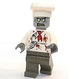 Lego Zombie Chef Cook Custom Minifigure Undead Halloween Ghost Death New