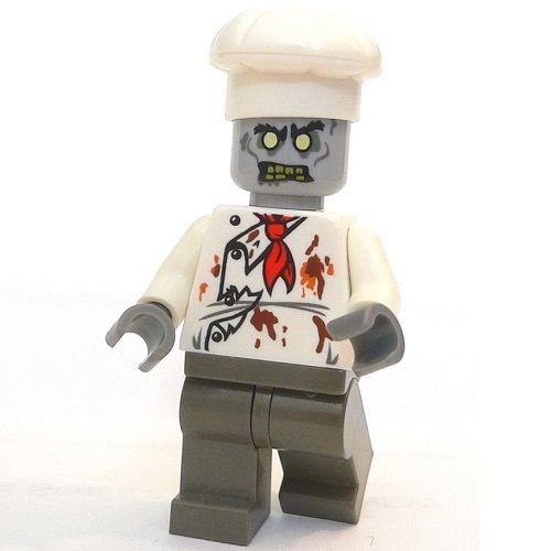 Lego Zombie Chef Cook Custom Minifigure Undead Halloween Ghost Death New