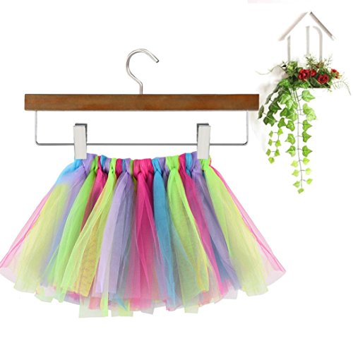 Rucan Girls Skirt, Little Girls Dance Fluffy Tutu Skirt Pettiskirt Ballet Fancy Costume (D)