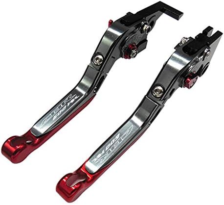 For HONDA CBR600RR 2003-2006 Motorcycle Folding Extendable Brake Clutch Accessories Engraved Levers Titanium Red