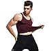 GKVK Mens Slimming Body Shaper Vest Shirt Abs Abdomen Slim, Purple, M(chest size 86cm-91cm/34inches-36inches)