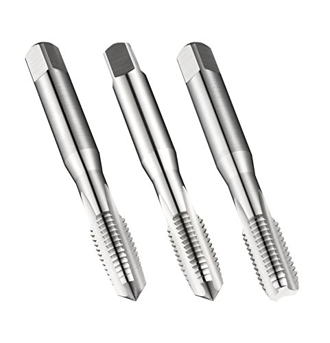 Dormer E500 HSS Straight Flute Hand Tap Metric with Bright finish, ISO standard, 3 Pack
