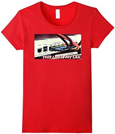 Women's This LAN is my LAN Hacker Shirt XL Red