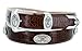 BC3109 - Men's Italian Calfskin Designer Dress Belt with Golf Conchos