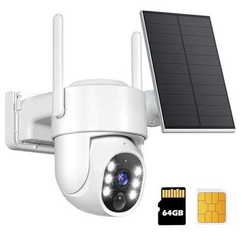 Gianteye 4G LTE Solar Security Camera