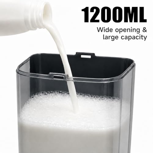 Keqin Large Shampoo Dispenser,No Drill Shampoo and Conditioner Dispenser,Refillable Liquid Lotion Pump Dispenser 1200ml YW-113 for Commercial Bathrooms,Offices,Kitchen (Transparent Black)