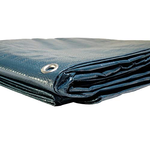 Waterproof Round Swimming Pool Tarpaulin Cover with Flow Net, Diameter: 6.2 m -