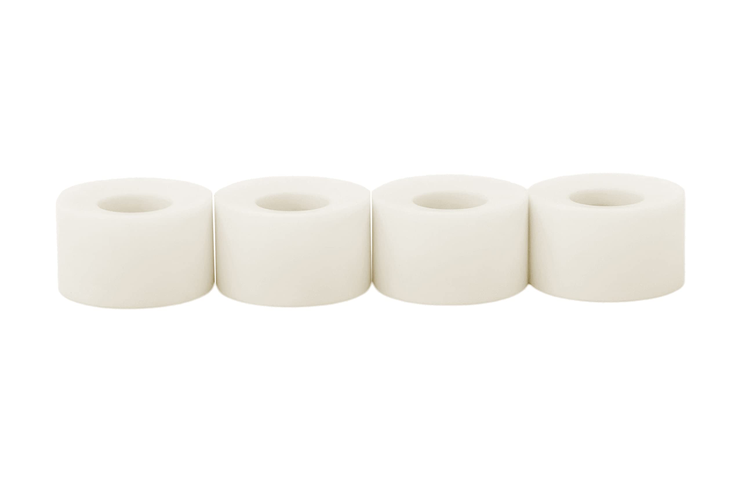 Teak Tuning Apex 71D Urethane Fingerboard Wheels - Cruiser Style, Bowl Shaped, 8.7mm Diameter - ABEC-9 Stealth Bearings - Made in The USA - Cream Colorway