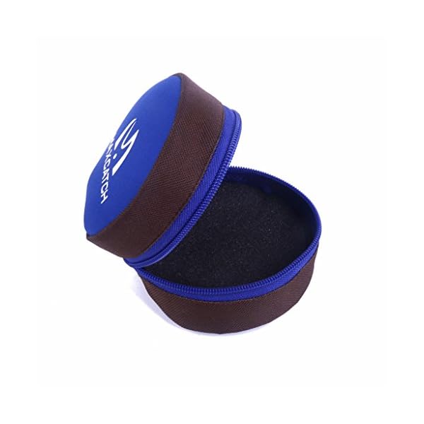 Fly-Fishing-Zippered-Reel-Pouch-Sponge-Cover-Protective-Zip-Case-Bag-Storage