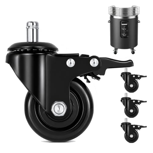 Wheel Kit for Ninja Fireside 360 Fire Pit, 3 Inch Locking Swivel