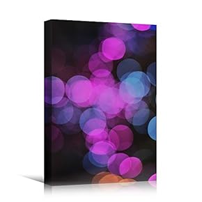 signwin Canvas Wall Art Bokeh Art Abstract Colorful...