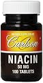 Carlson Labs Niacin, 50mg, 100 Tablets