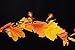 CraftMore Lighted Fall Leaf Garland 9 Feet