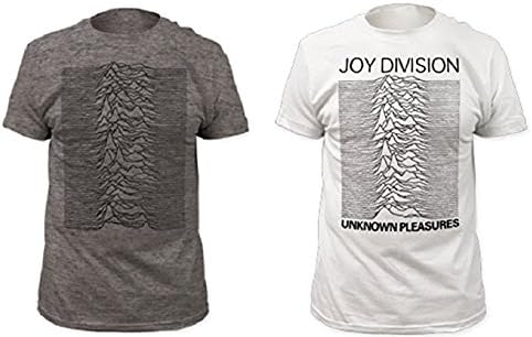 Joy Division Bundle - 1 Grey Unkown Pleasures T-Shirt and 1 White Unknown Pleasures T-Shirt (Extra Large)
