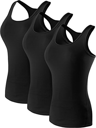 Neleus Ladies’s 3 Pack Compression Base Layer Dry Match Tank Prime