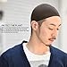 CHARM Casualbox | Mens 100% Silk Skull Cap Beanie Hat Kufi Summer Snug Tight Dad Cap Helmet Brain Beany Navy