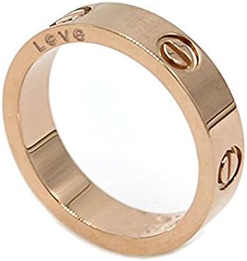 Muiane Shine Celebrity Love Rose Gold-Plated Band Ring for Women