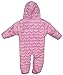 Duck Duck Goose All Brands NYC Baby Girls Quilted Nylon Pram Snowsuit, Pink Cat, 0-3 Months'