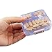 2 Pack Travel Pill Organizer Case Pocket Container, 7 Compartments Daily Pill Case for Vitamin/Fish Oil/Supplements, Translucent Black and Blue