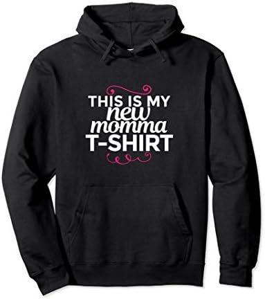 Unisex Funny New Mom Gift Hoodie Baby Shower New Mother Birthday Small Black